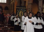 procession out after Mass